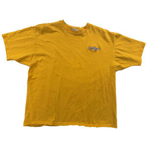 Vintage Champion Shirt Mens XL Yellow West Virginia Embroidered Mountaineers